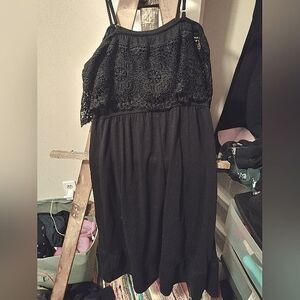 Black off shoulder dress